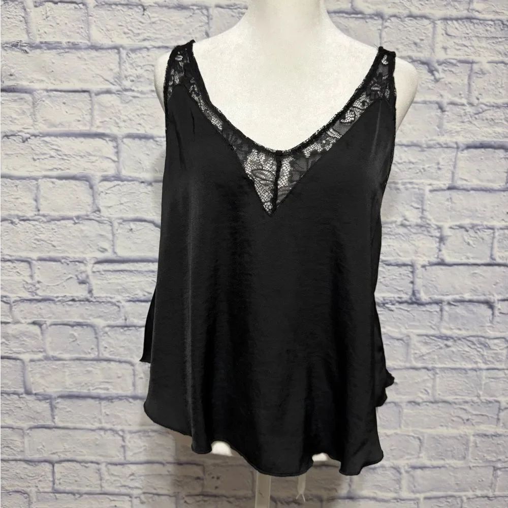 RESET black lace cami top